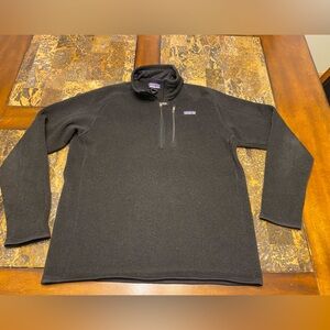 Men’s large black Patagonia Better Sweater zip